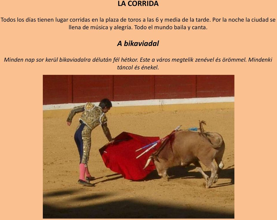Todo el mundo baila y canta.