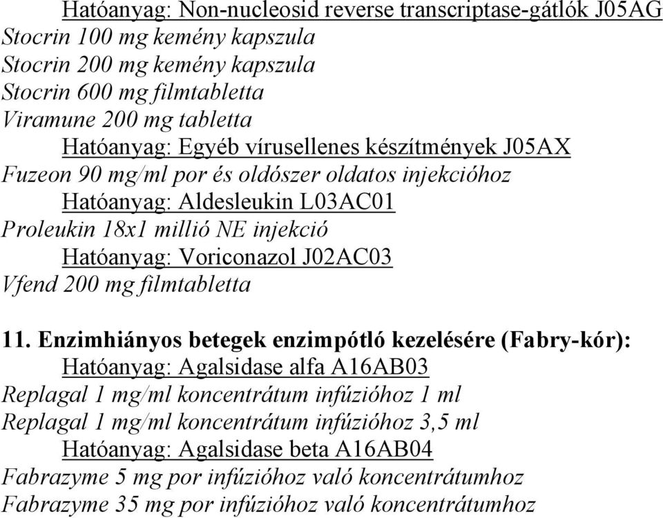 Voriconazol J02AC03 Vfend 200 mg filmtabletta 11.