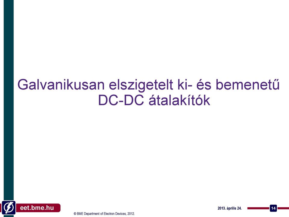 bemenetű DC-DC