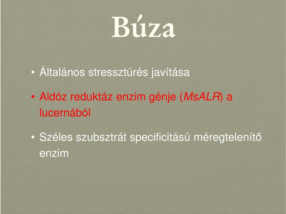 (MsALR MsALR) ) a lucernából Széles