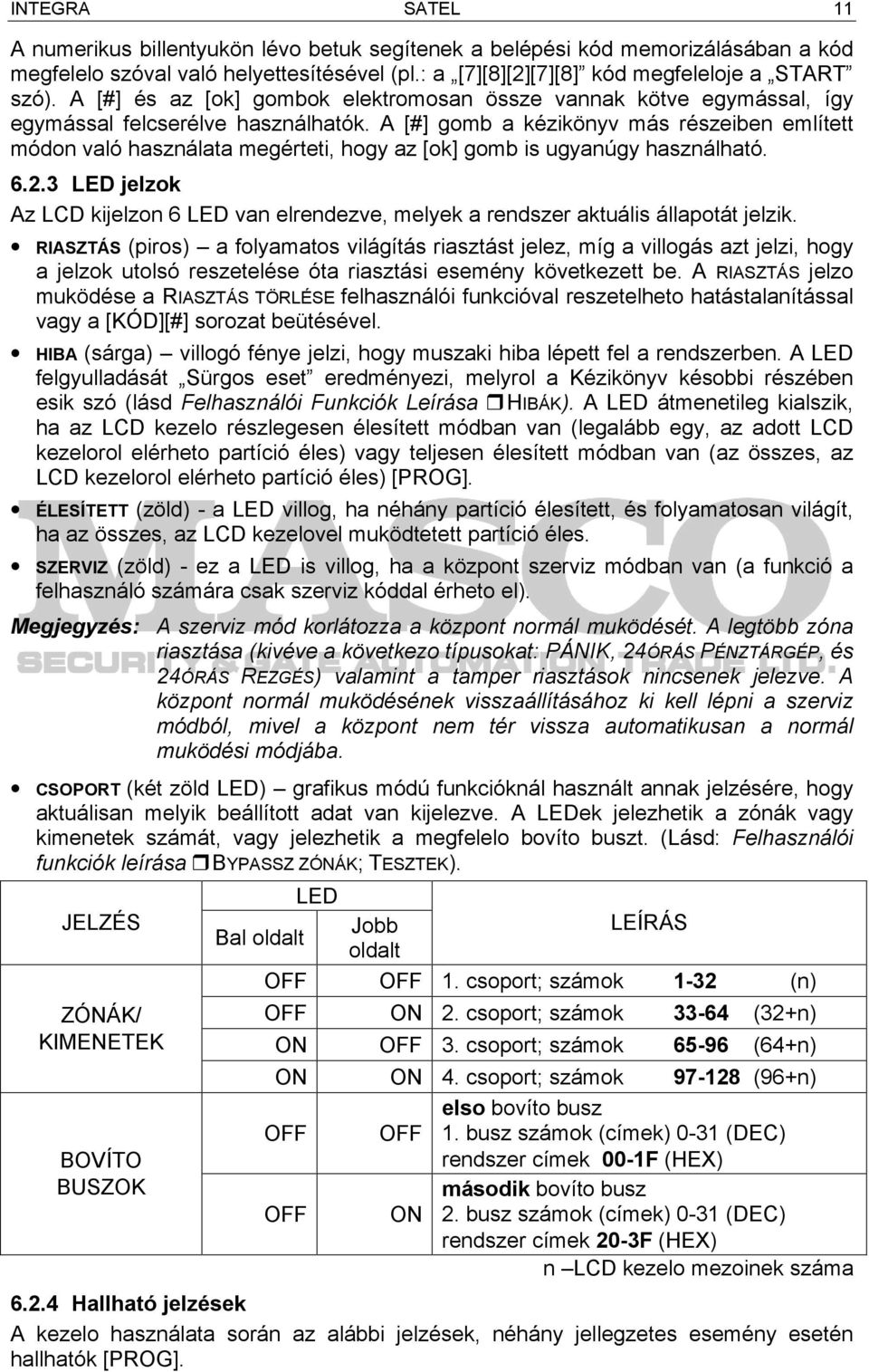 A [#] gomb a kézikönyv más részeiben említett módon való használata megérteti, hogy az [ok] gomb is ugyanúgy használható. 6.2.