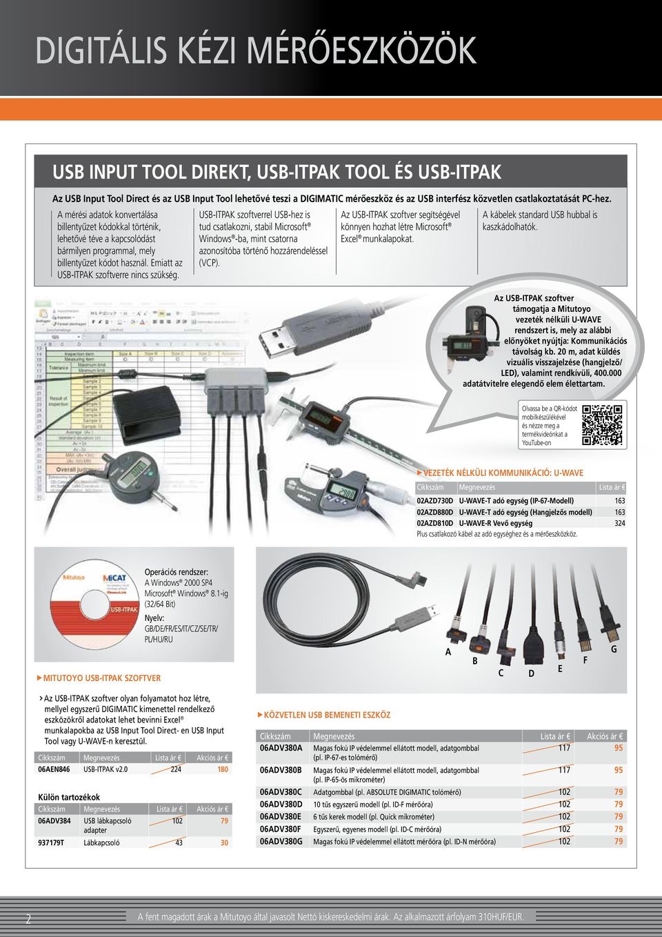 Emiatt az USB-ITPAK szoftverre nincs szükség. USB-ITPAK szoftverrel USB-hez is tud csatlakozni, stabil Microsoft Windows -ba, mint csatorna azonosítóba történő hozzárendeléssel (VCP).