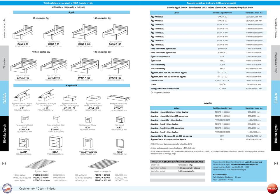 hu DANA A 90 980x950x2056 mm DANA A 160 1680x950x2056 mm Ágyneműtartó 90 magas 90-es, 180-as ágyhoz U 11 880x362x1950 mm STANDA P 90 cm széles ágy 140 cm széles ágy DANA B 90 980x950x2056 mm DANA B