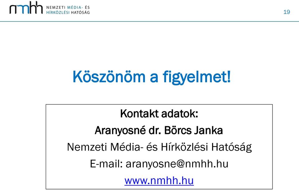 Börcs Janka Nemzeti Média- és