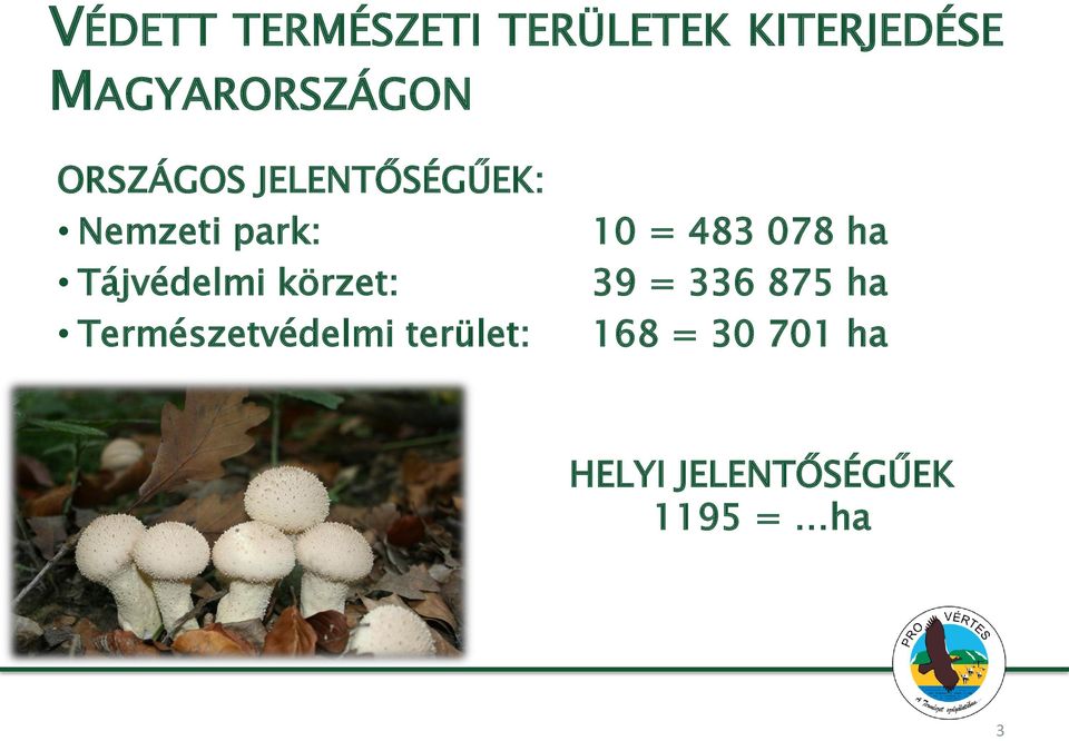 körzet: Természetvédelmi terület: 10 = 483 078 ha 39 =