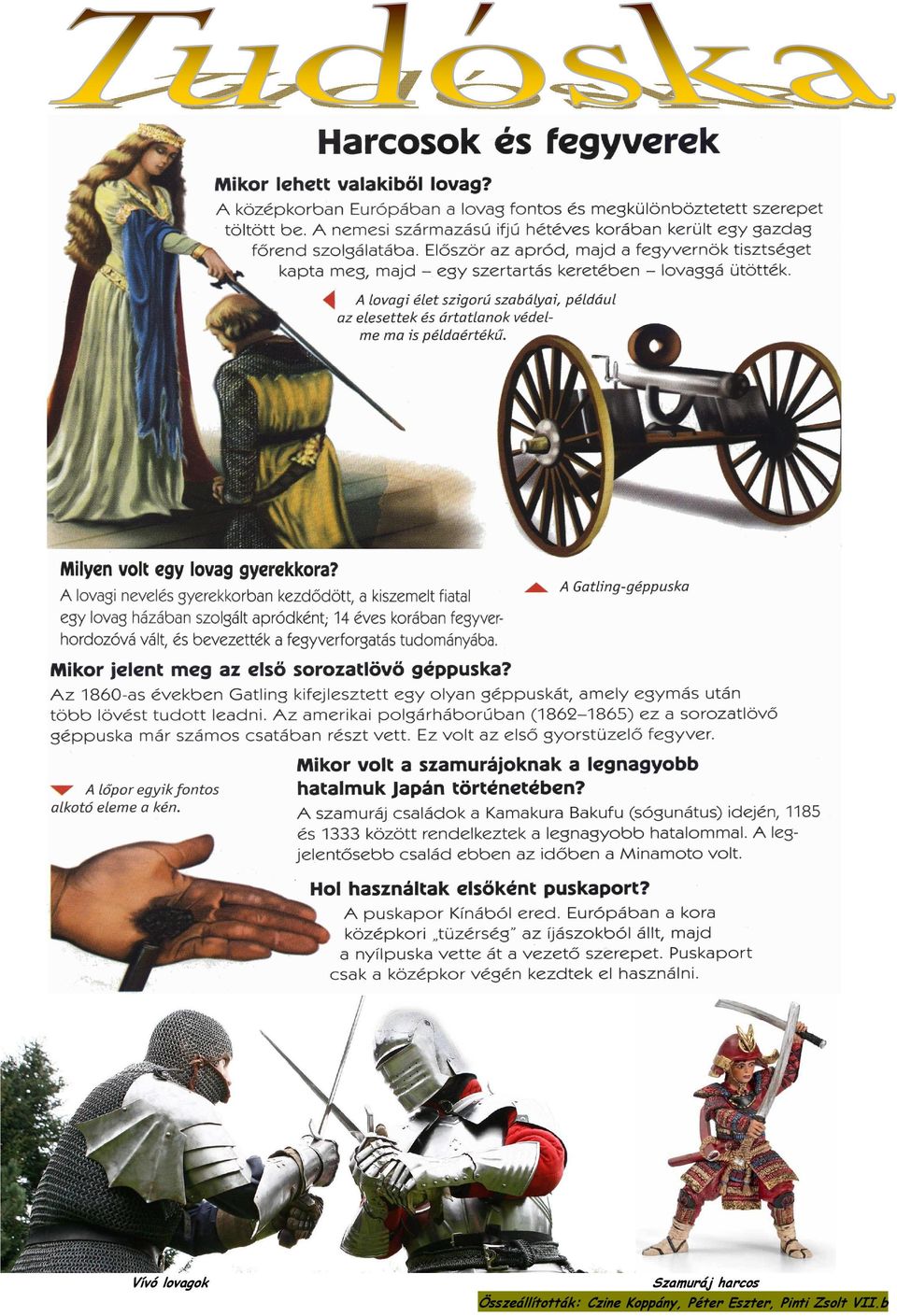 Összeállították: Czine