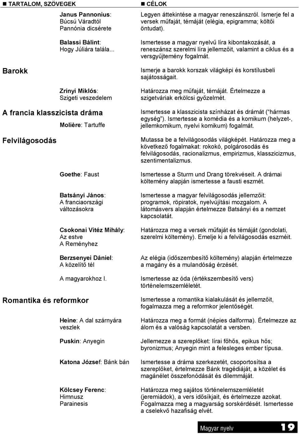 Reményhez Berzsenyei Dániel: A közelítő tél A magyarokhoz I.