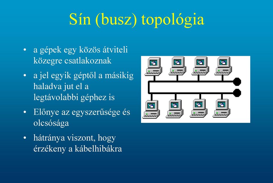 haladva jut el a legtávolabbi géphez is Előnye az