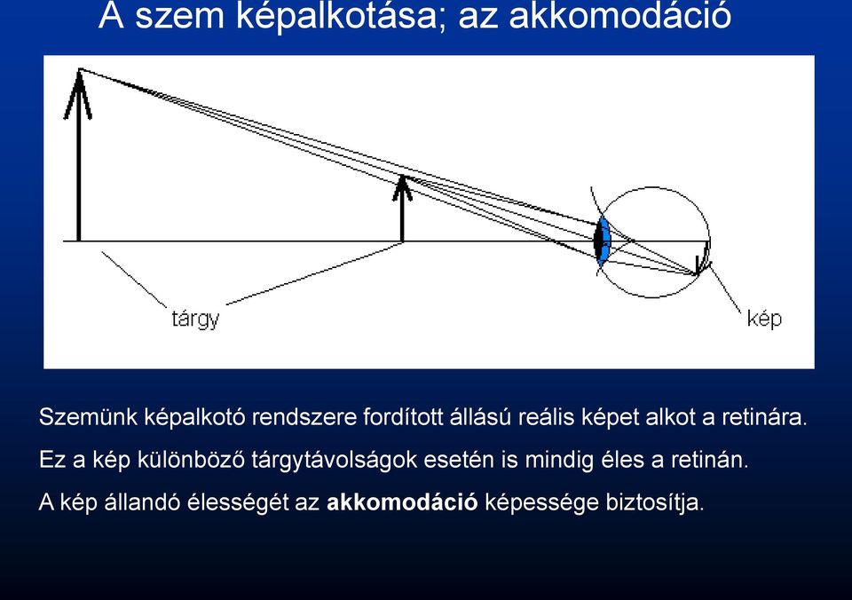 Ez a kép különböző tárgytávolságok esetén is mindig éles a