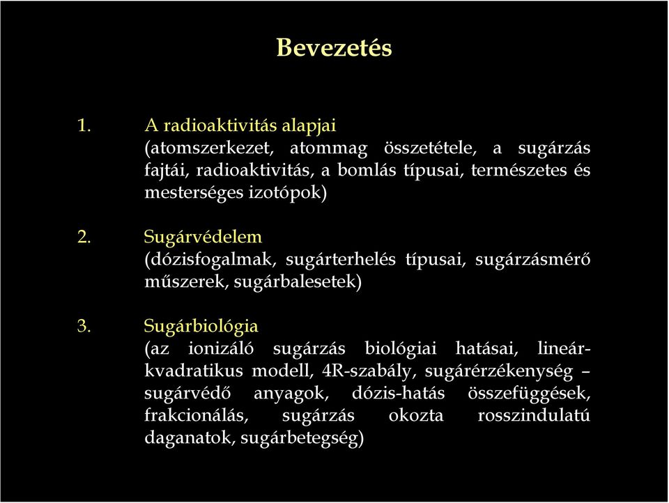 természetes és mesterséges izotópok) 2.