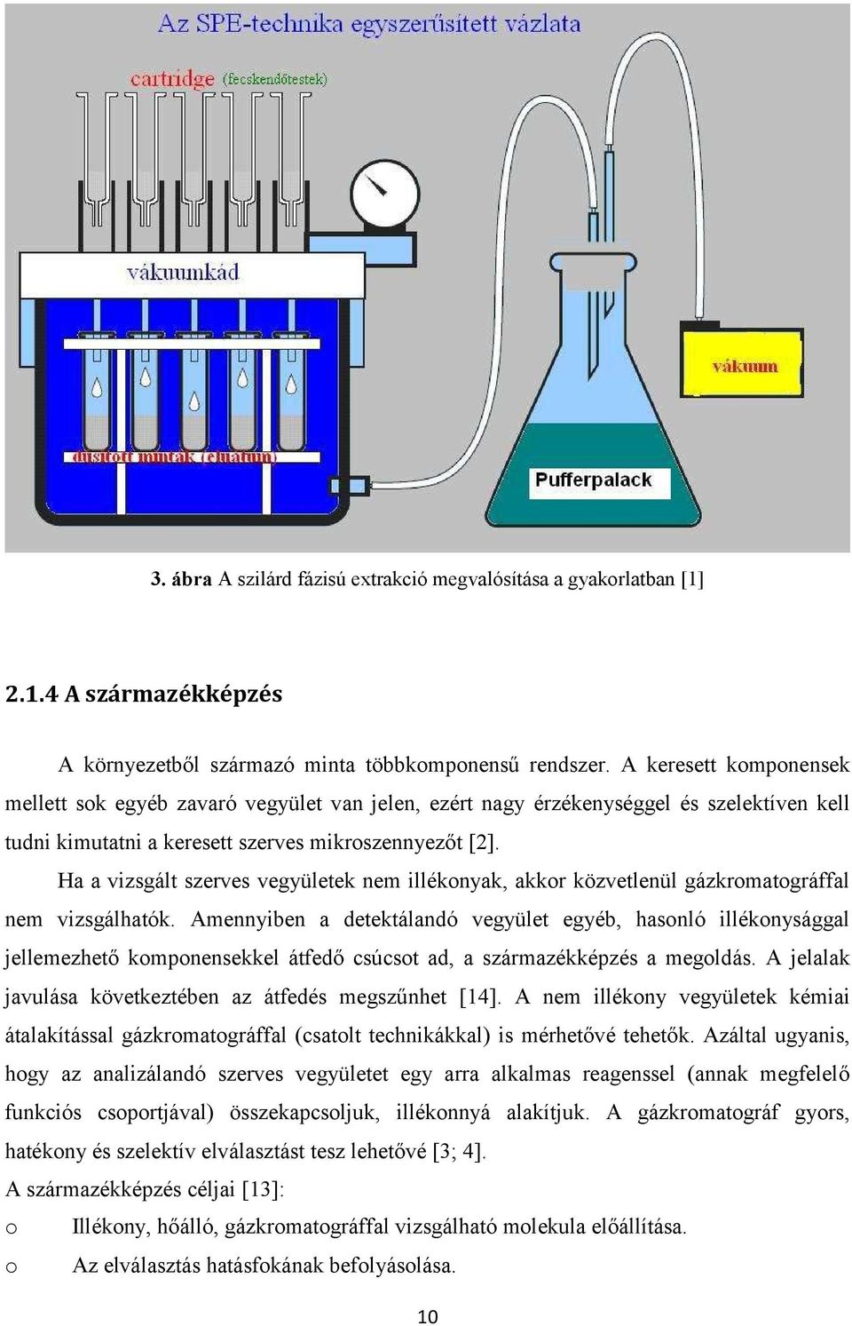 Ha a vizsgált szerves vegyületek nem illékonyak, akkor közvetlenül gázkromatográffal nem vizsgálhatók.