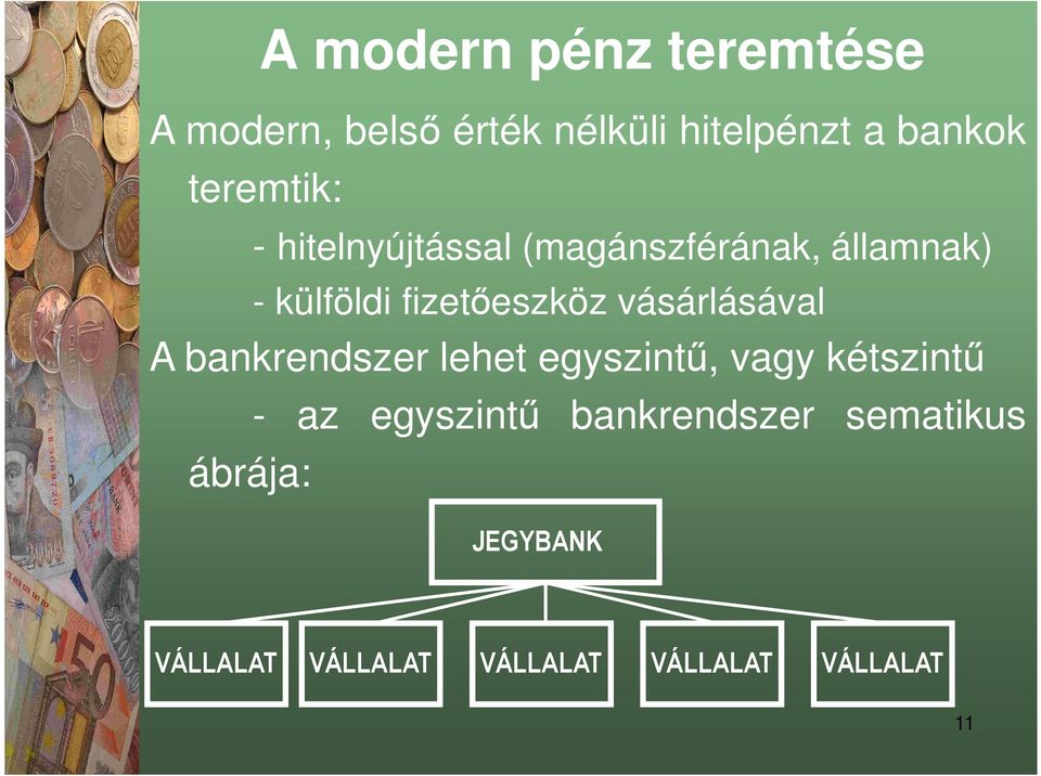 vásárlásával A bankrendszer lehet egyszintű, vagy kétszintű - az egyszintű