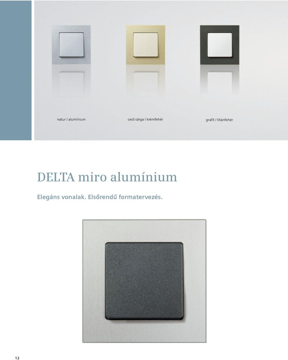 DELTA miro alumínium Elegáns