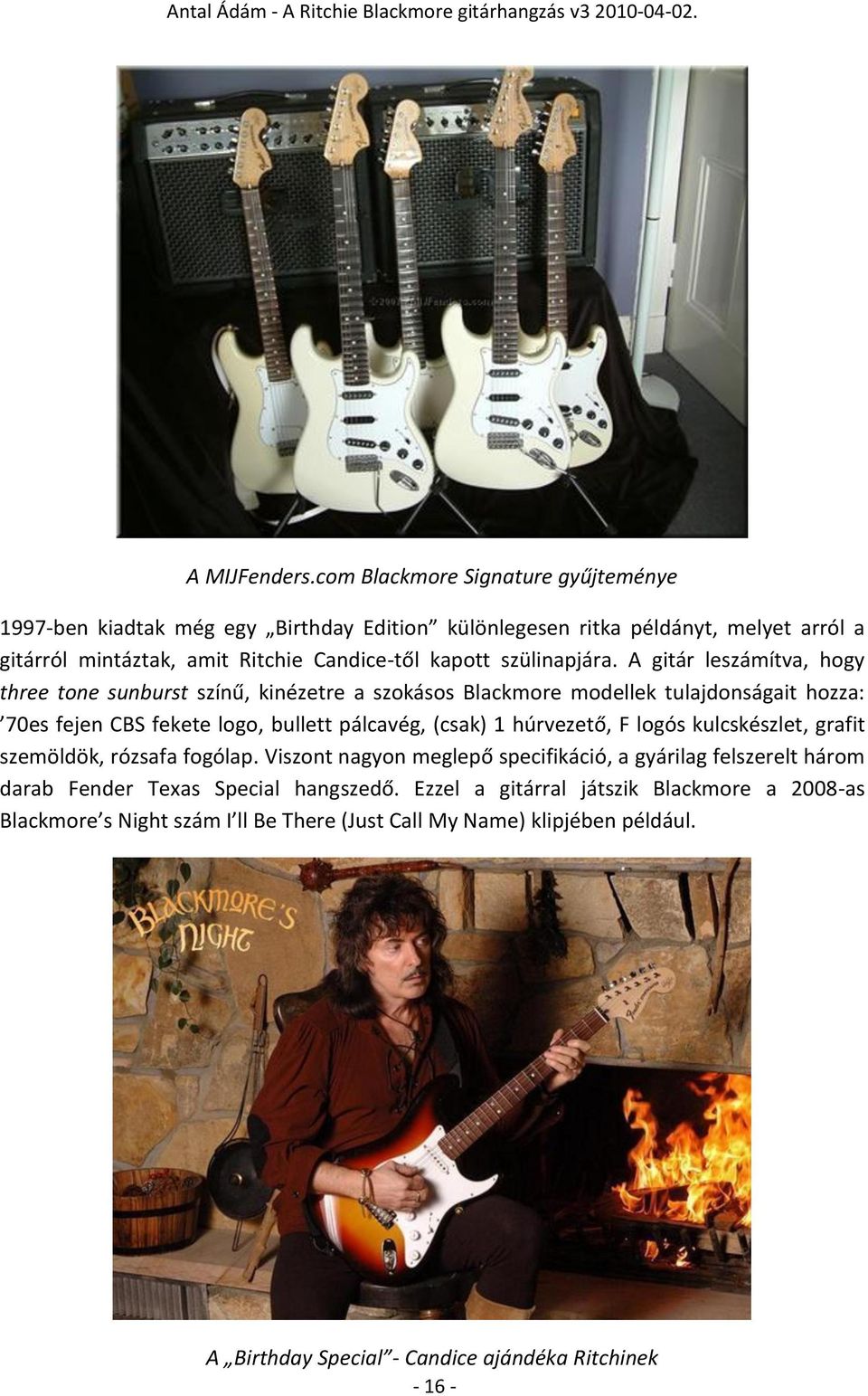 A Ritchie Blackmore gitárhangzás - PDF Ingyenes letöltés