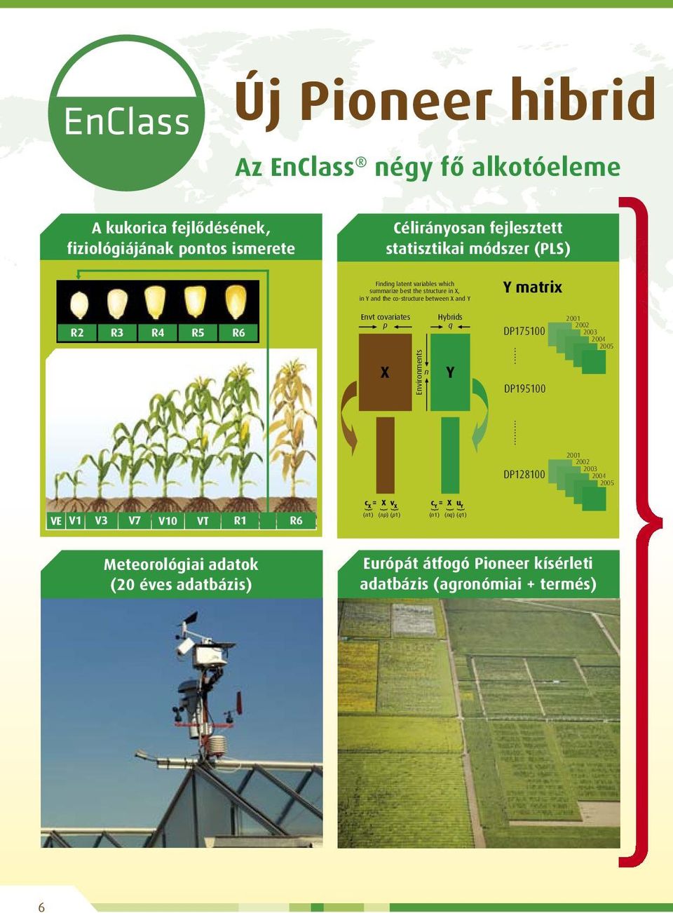 R5 R6 Envt covariates p X Environments n Hybrids q Y DP175100... DP195100 2001 2002 2003 2004 2005.