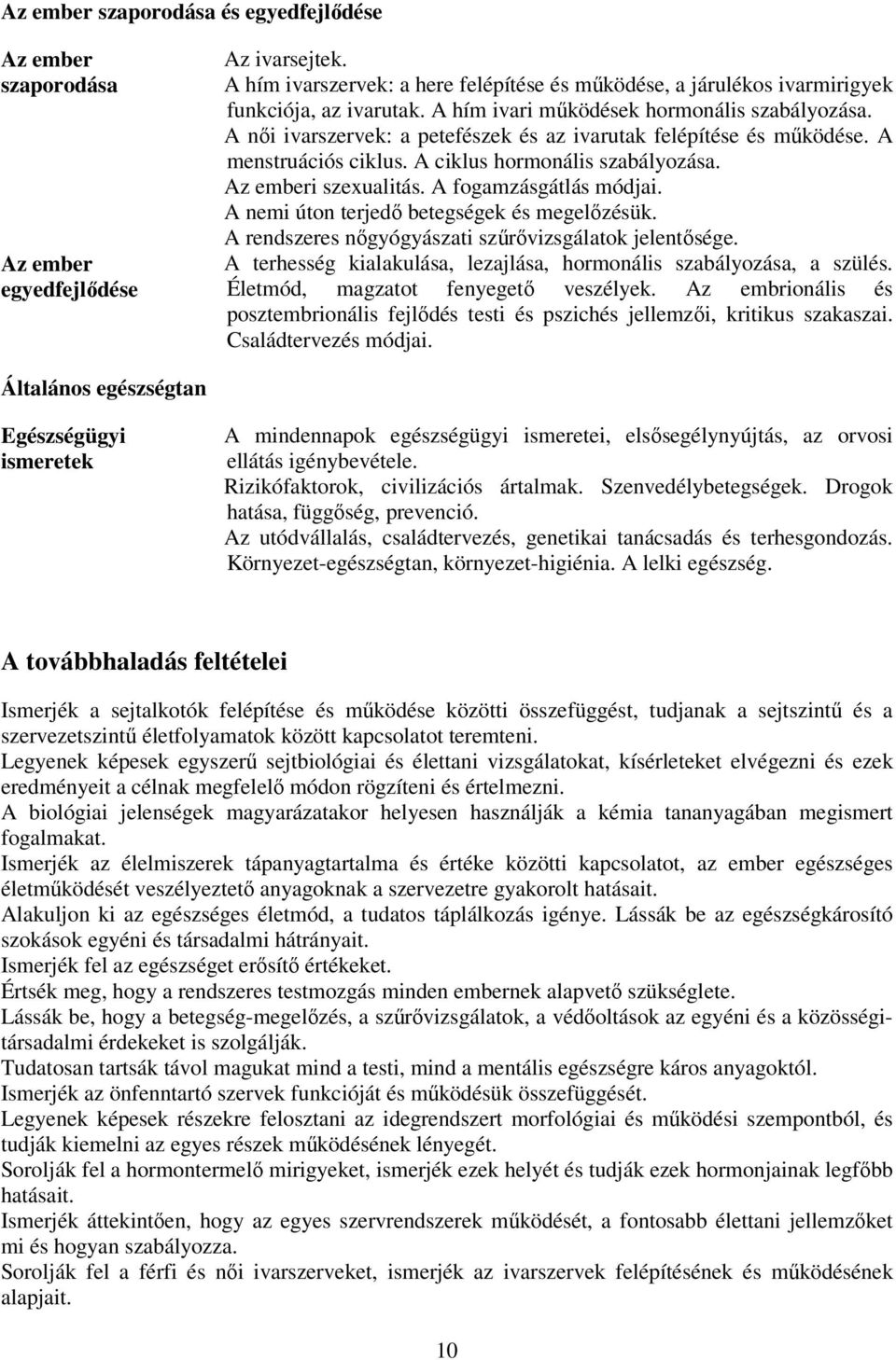 A fogamzásgátlás módjai. A nemi úton terjedő betegségek és megelőzésük. A rendszeres nőgyógyászati szűrővizsgálatok jelentősége. A terhesség kialakulása, lezajlása, hormonális szabályozása, a szülés.