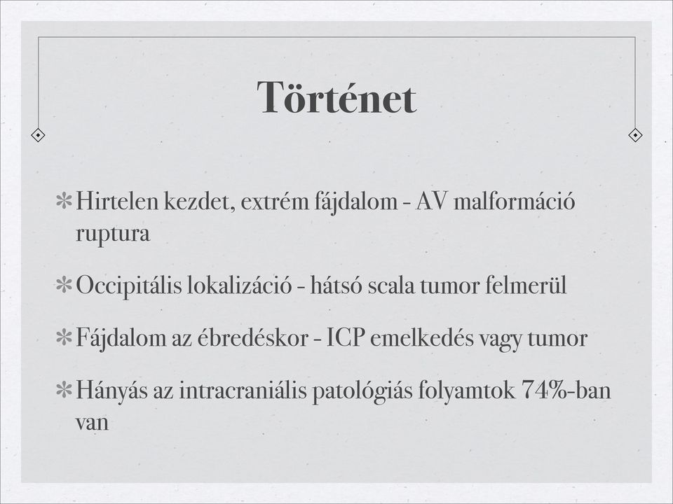 scala tumor felmerül Fájdalom az ébredéskor - ICP