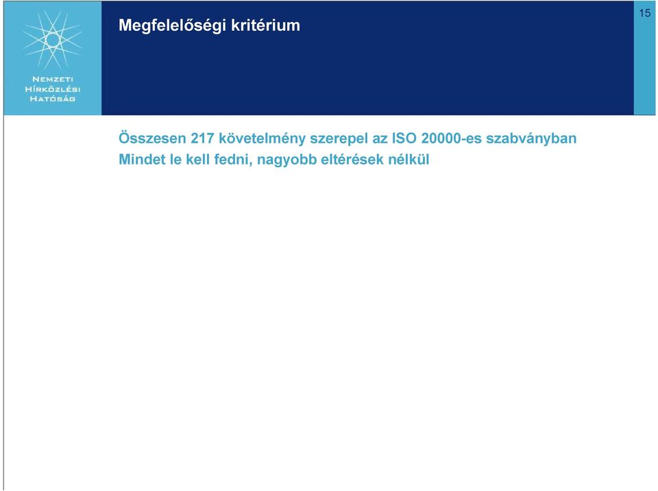 az ISO 20000-es szabványban