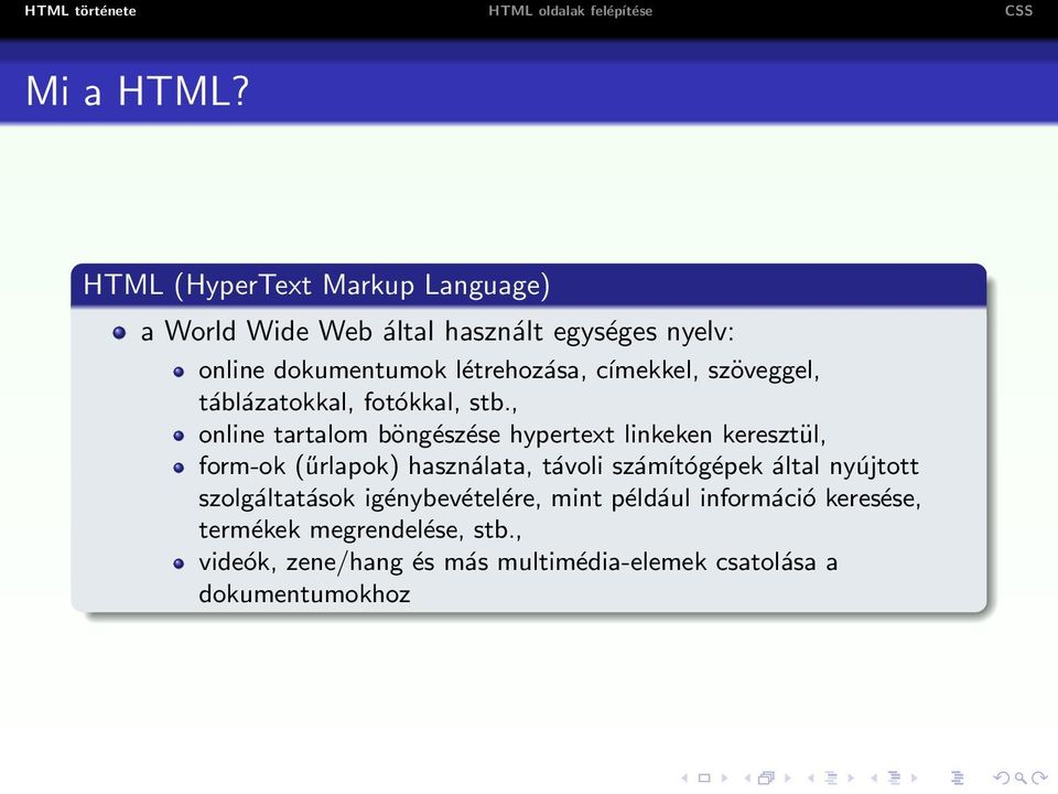 címekkel, szöveggel, táblázatokkal, fotókkal, stb.