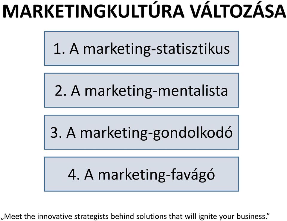 A marketing-gondolkodó 4.