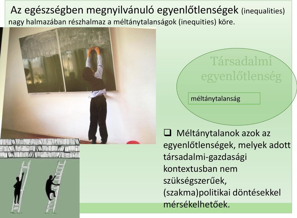 Társadalmi egyenlőtlenség méltánytalanság Méltánytalanok azok az