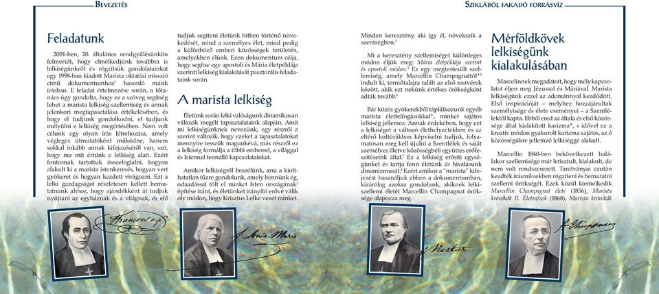 E feladat értelmezése során, a főtanács úgy gondolta, hogy ez a szöveg segítség lehet a marista lelkiség-szellemiség és annak jelenkori megtapasztalása értékelésében, és hogy el tudjunk gondolkodni,