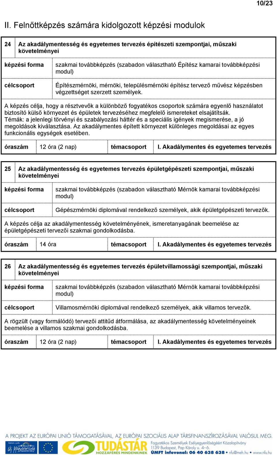 Építészmérnöki, mérnöki, településmérnöki építész tervező művész képzésben végzettséget szerzett személyek.