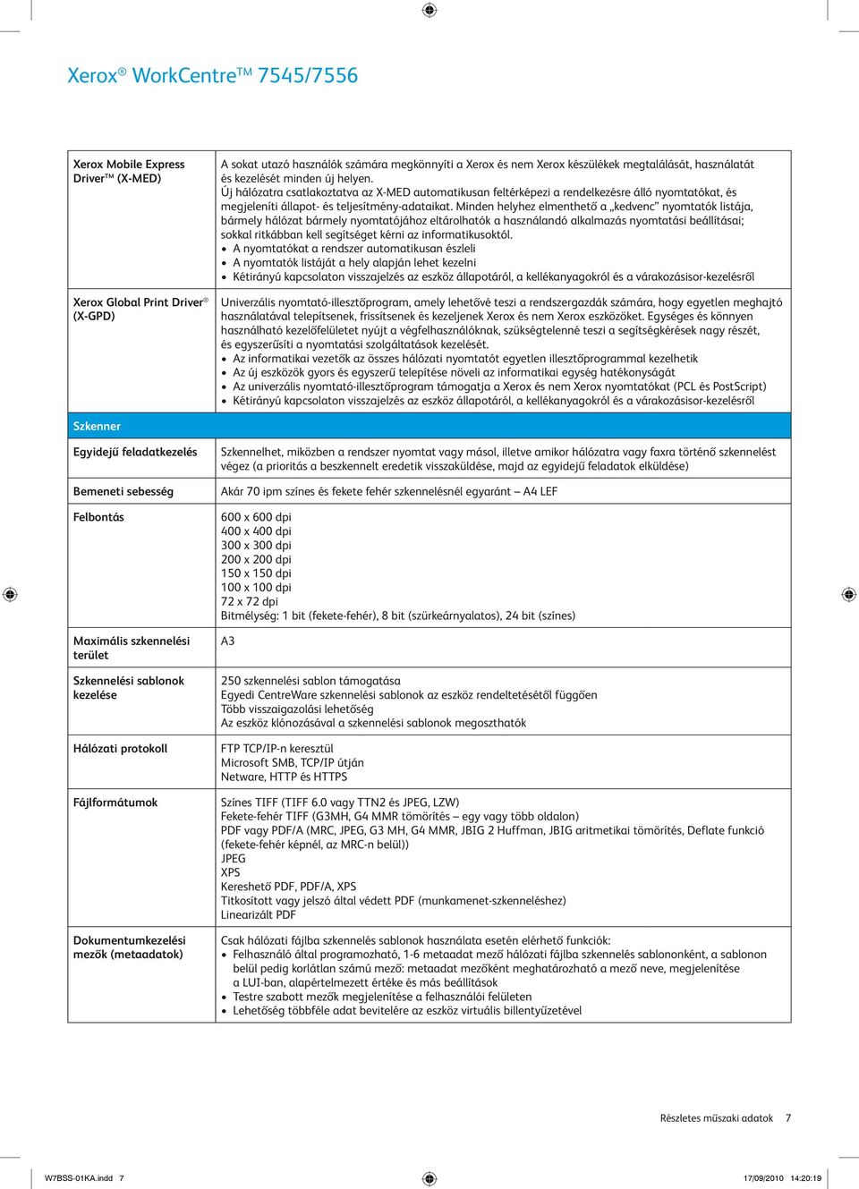 Xerox WorkCentre 7545/7556 többfunkciós nyomtató - PDF Free Download