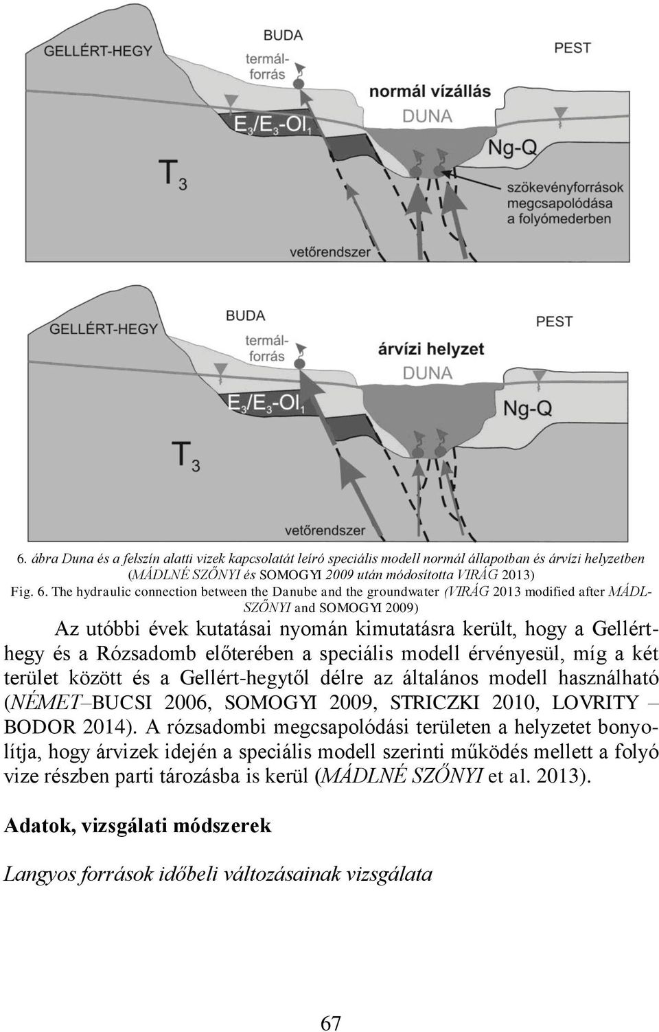 Rózsadomb előterében a speciális modell érvényesül, míg a két terület között és a Gellért-hegytől délre az általános modell használható (NÉMET BUCSI 2006, SOMOGYI 2009, STRICZKI 2010, LOVRITY BODOR
