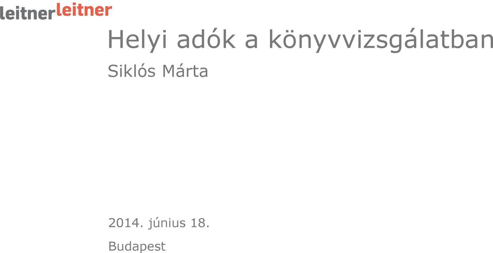 Siklós Márta 2014.