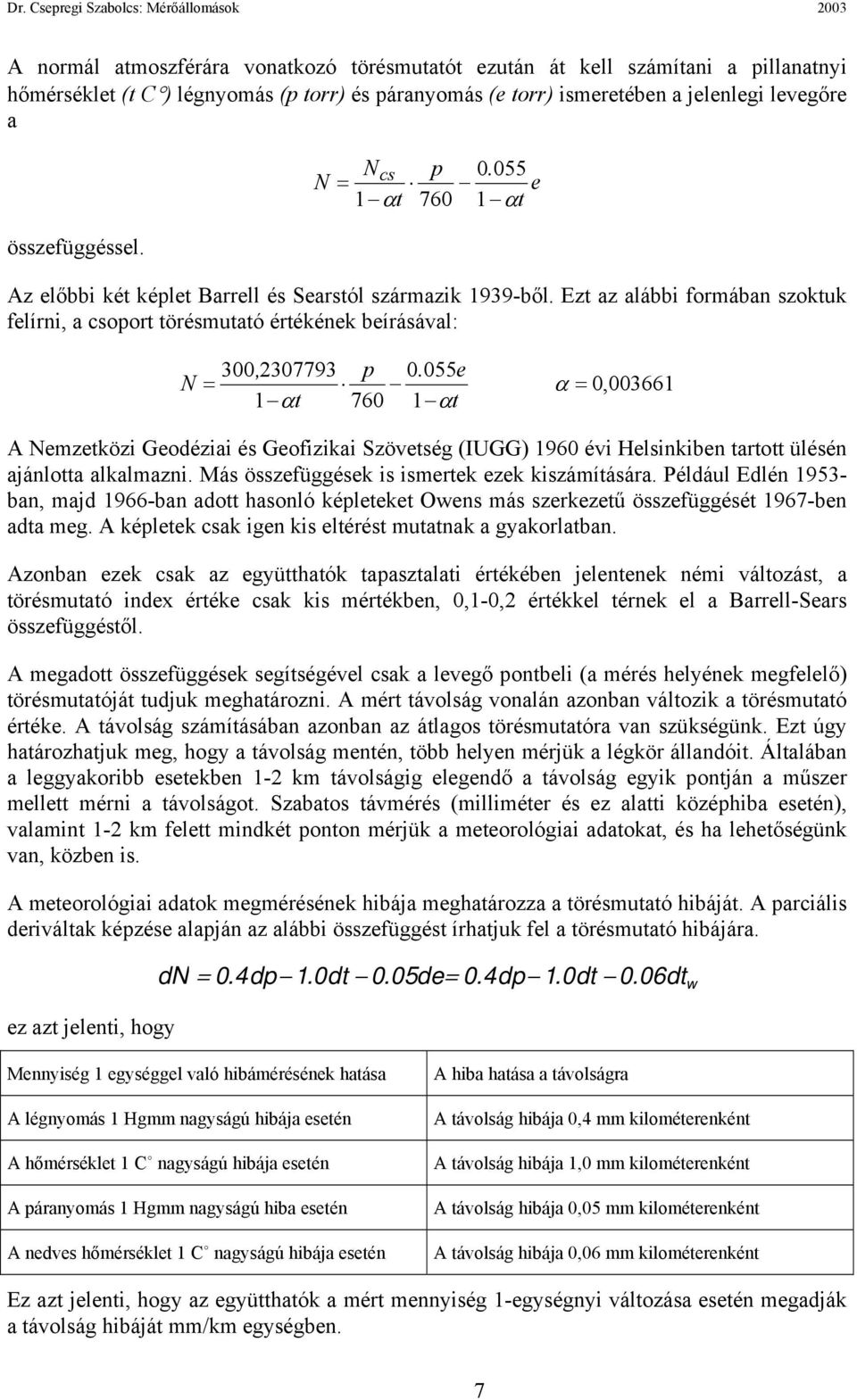 Ezt az alábbi formában szoktuk felírni, a csoport törésmutató értékének beírásával: = 300, 2307793 p 0.