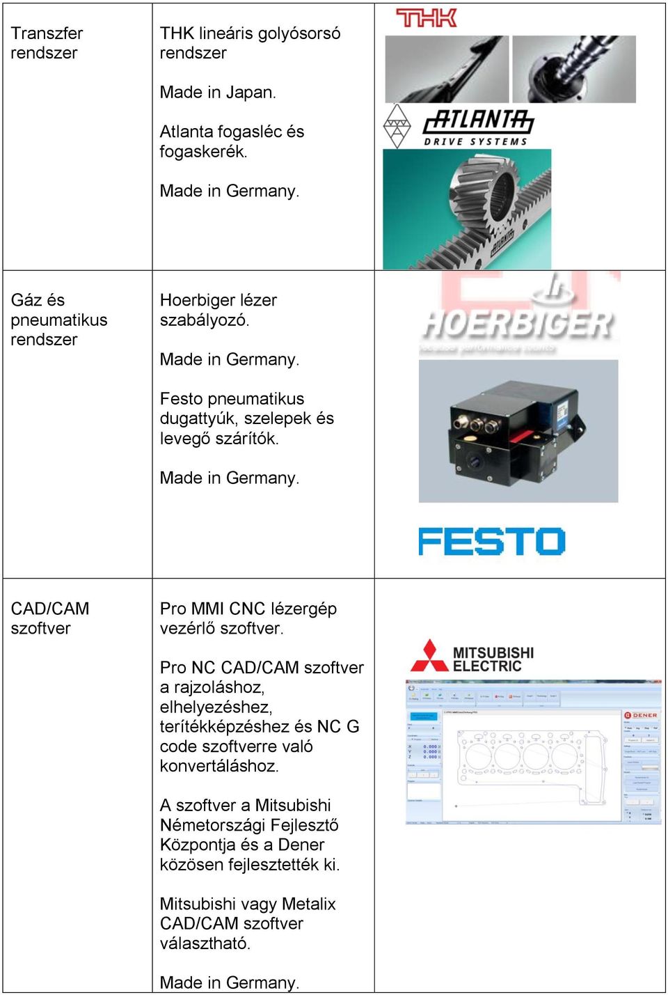 Pro NC CAD/CAM szoftver a rajzoláshoz, elhelyezéshez, terítékképzéshez és NC G code szoftverre való konvertáláshoz.