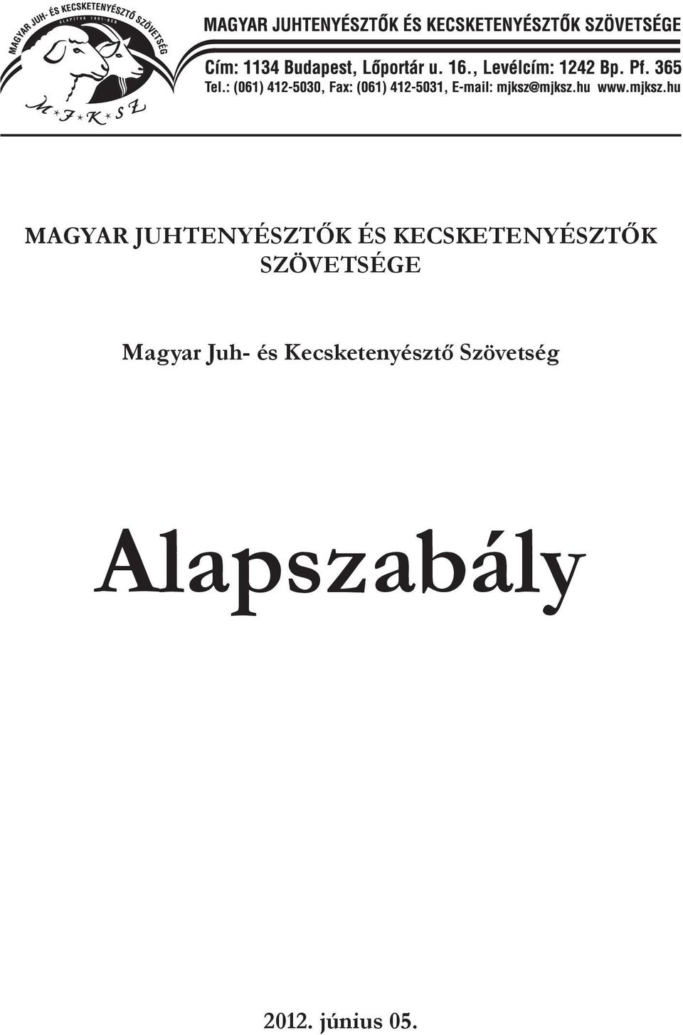 Magyar Juh- és Kecsketenyésztő