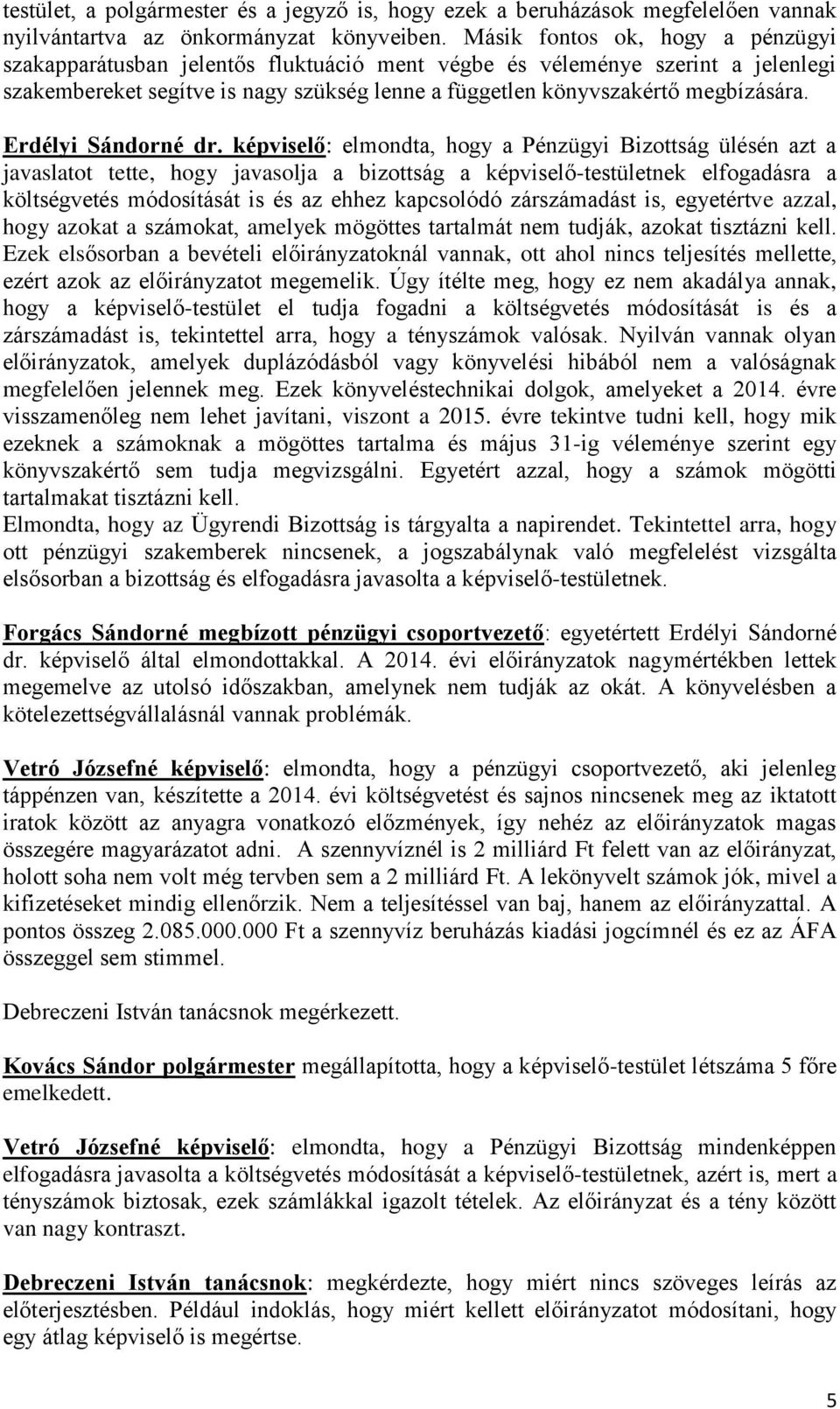 Erdélyi Sándorné dr.