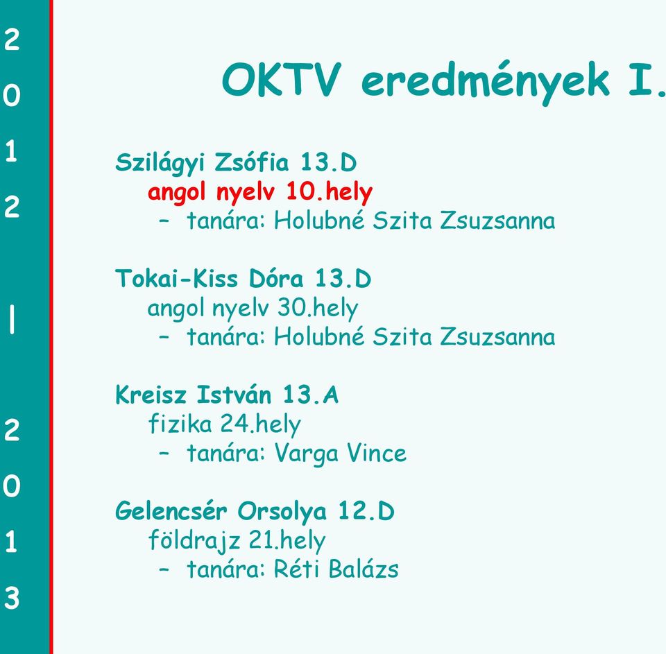 D angol nyelv.