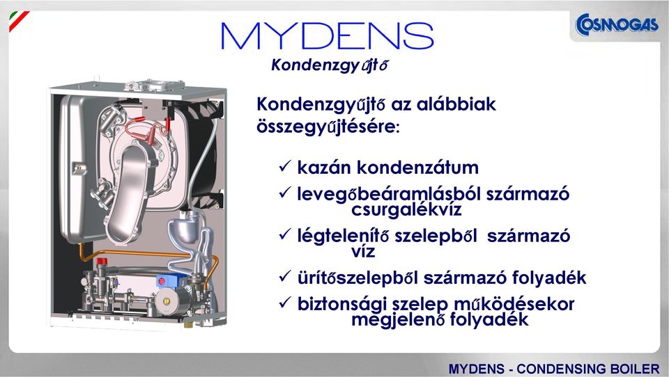 csurgalékvíz légtelenítő szelepből származó víz