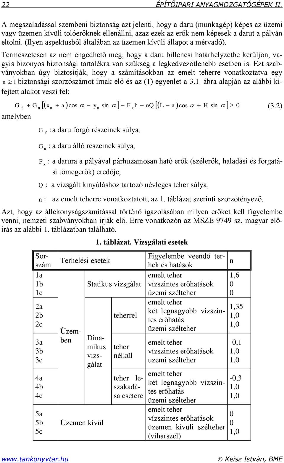 (Ilyen aspektusból általában az üzemen kívüli állapot a mérvadó).