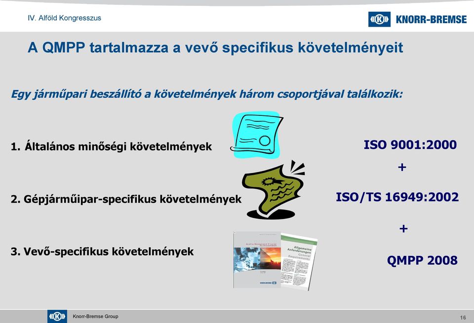 Általános minőségi követelmények ISO 9001:2000 + 2.