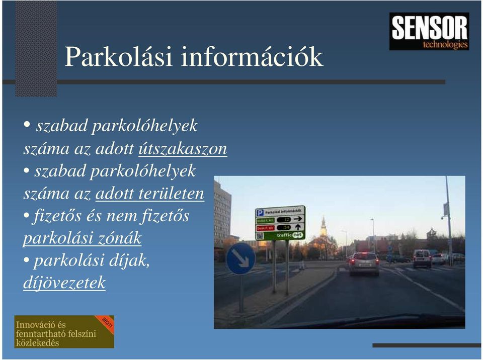 parkolóhelyek száma az adott területen