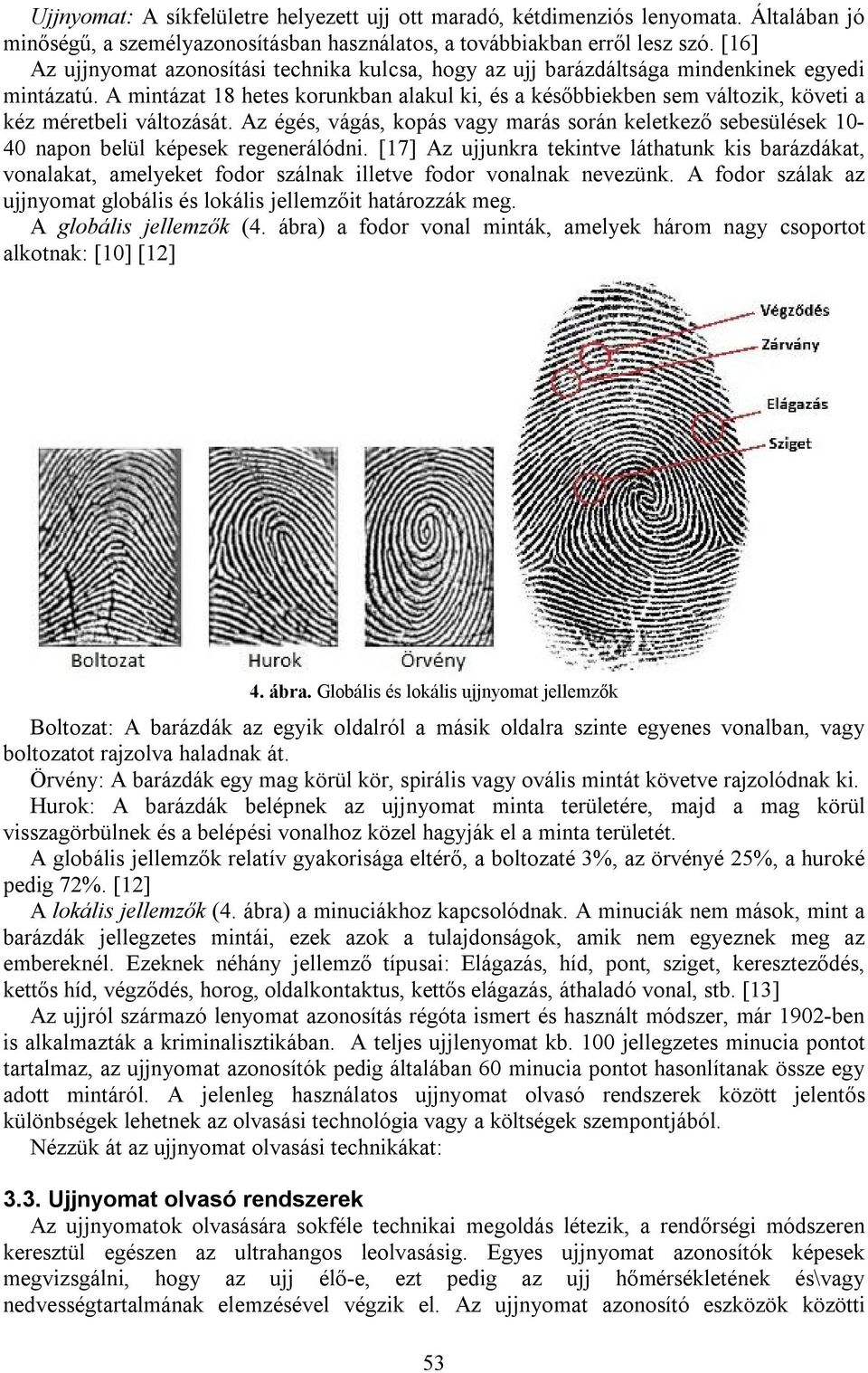 A mintázat 18 hetes korunkban alakul ki, és a későbbiekben sem változik, követi a kéz méretbeli változását.