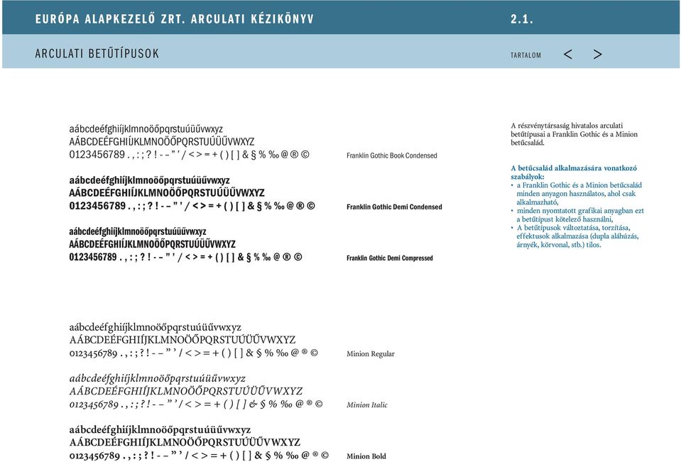 ! - / < > = + ( ) [ ] & % @ Franklin Gothic Demi Condensed aábcdeéfghiíjklmnoöőpqrstuúüűvwxyz AÁBCDEÉFGHIÍJKLMNOÖŐPQRSTUÚÜŰVWXYZ 0123456789., : ;?