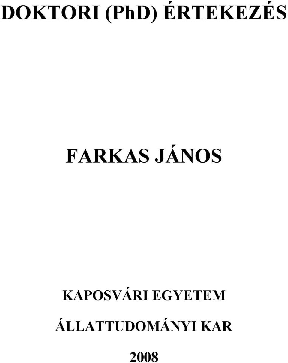 JÁNOS KAPOSVÁRI
