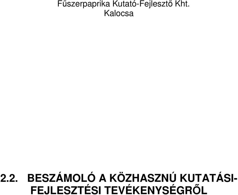 Kalocsa 2.