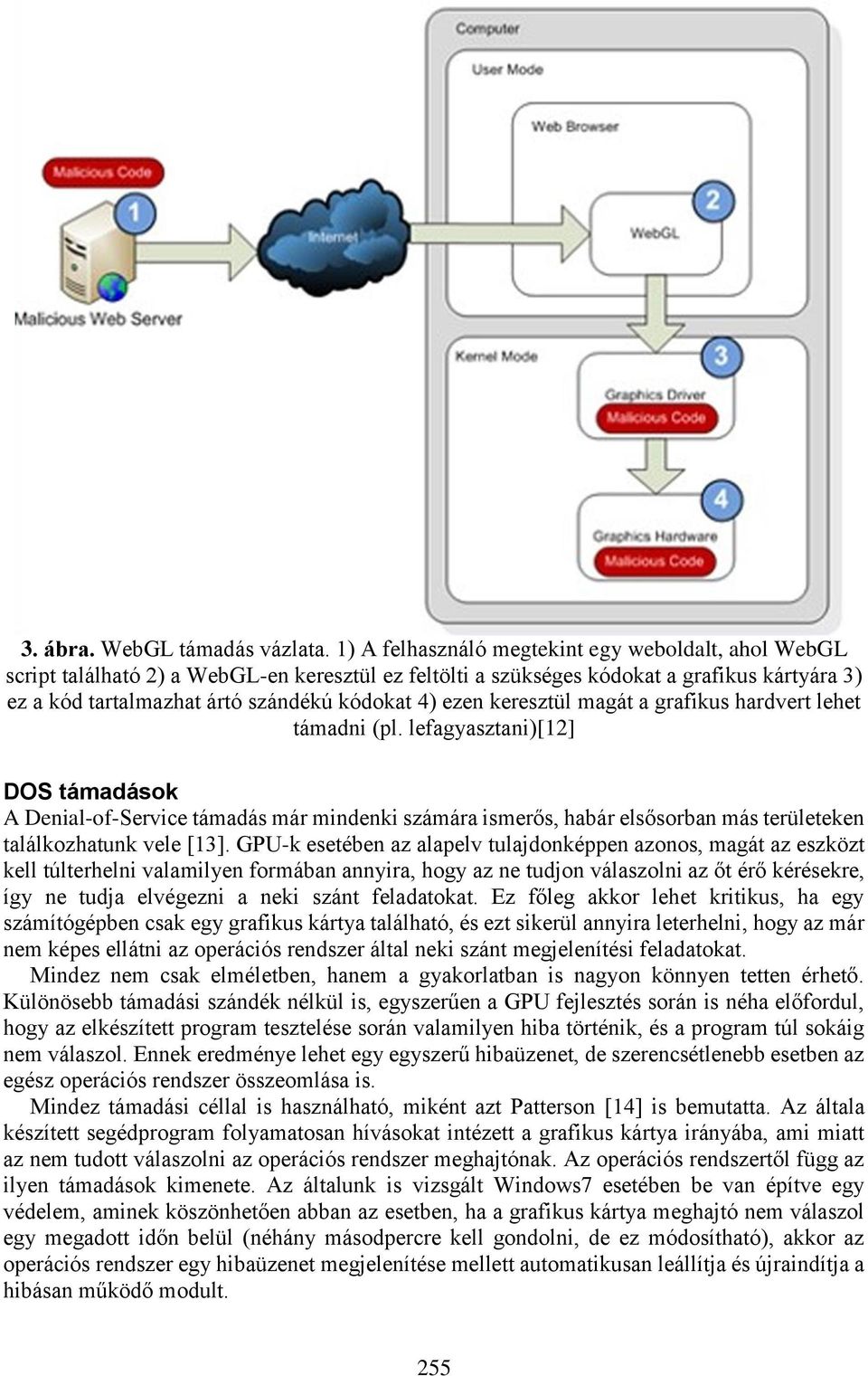 ezen keresztül magát a grafikus hardvert lehet támadni (pl.