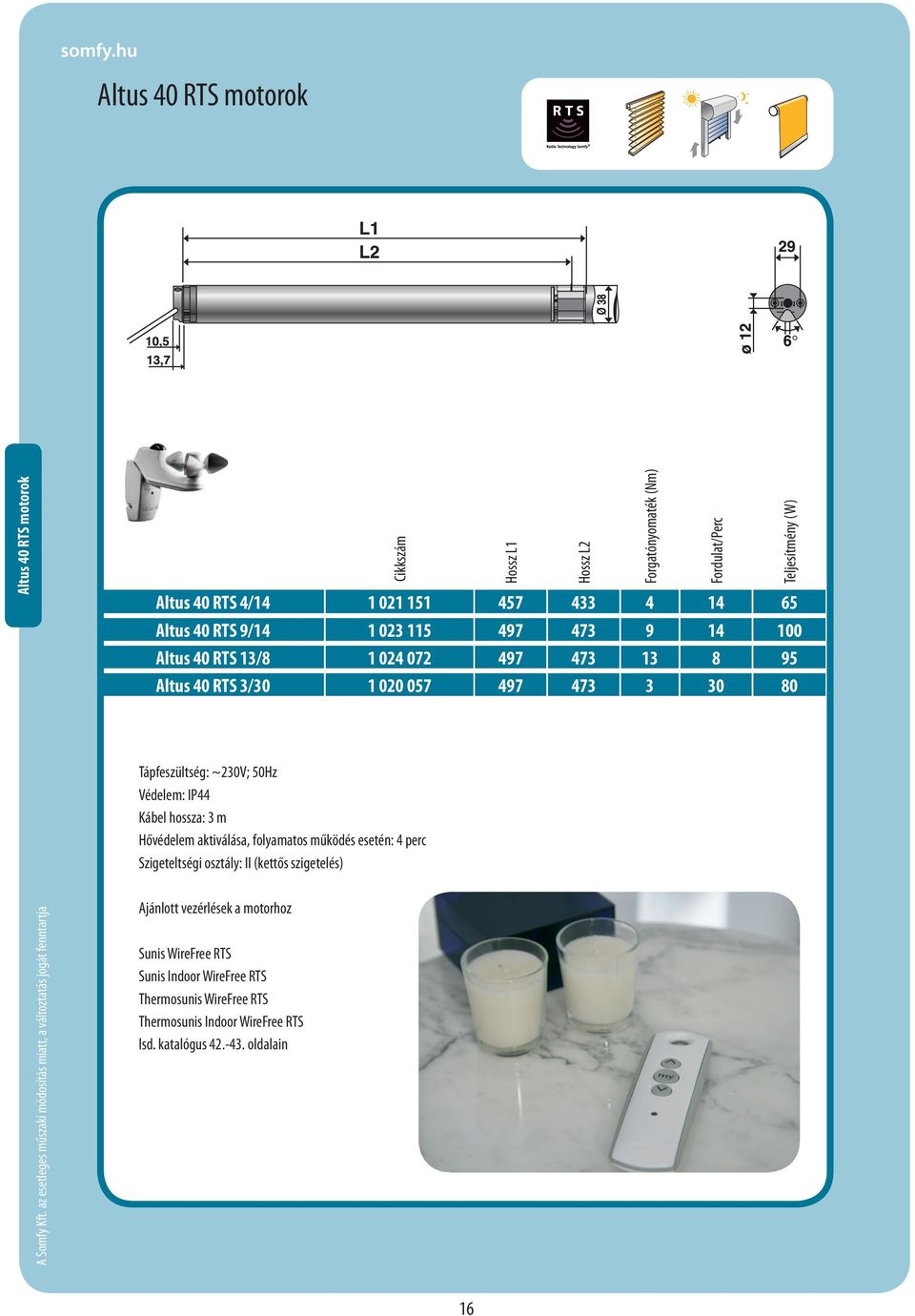 ) Hossz L2 Forgatónyomaték (Nm) Fordulat/Perc Teljesítmény (W) Tápfeszültség: ~230V; 50Hz Védelem: IP44 Kábel hossza: 3 m Hővédelem aktiválása, folyamatos