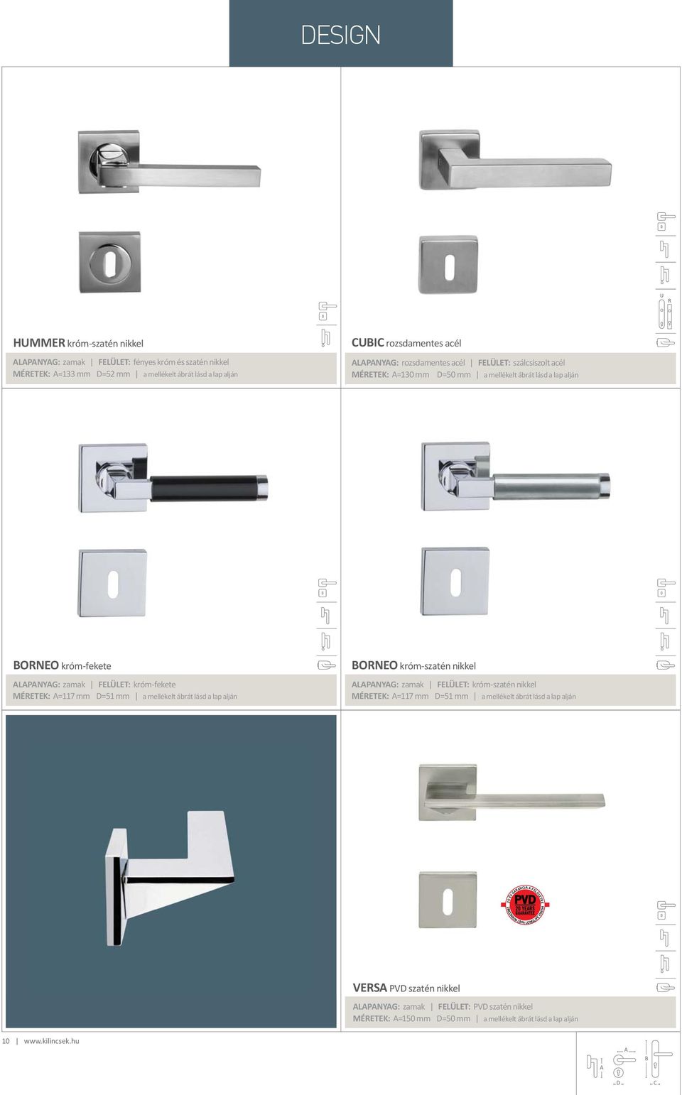 MÉRETEK: =117 mm =51 mm a mellékelt ábrát lásd a lap alján ORNEO króm-szatén nikkel LPNYG: zamak FELÜLET: króm-szatén nikkel MÉRETEK: =117 mm =51 mm a mellékelt