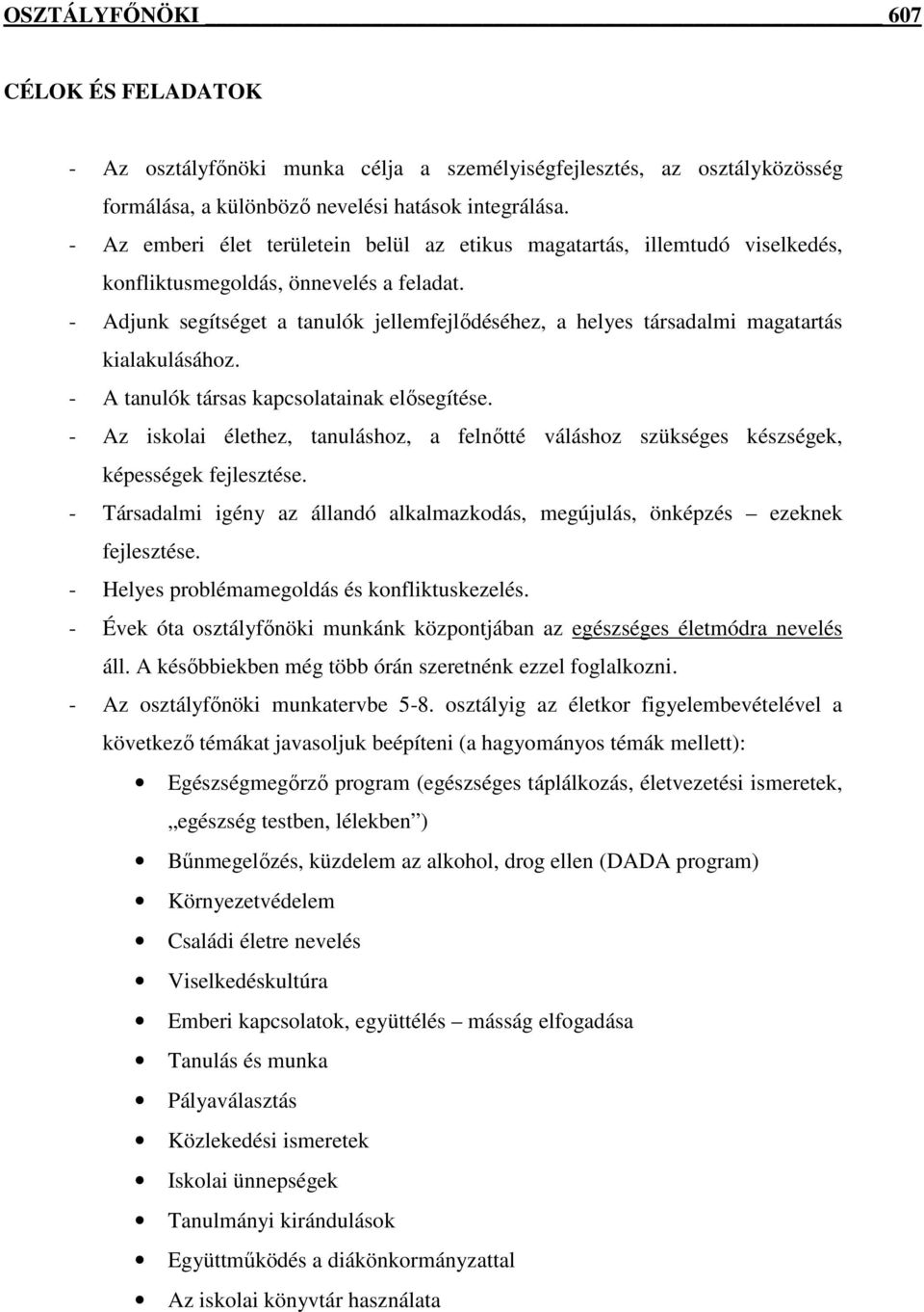 OSZTÁLYFŐNÖKI 606 OSZTÁLYFŐNÖKI 5 8. ÉVFOLYAM - PDF Free Download