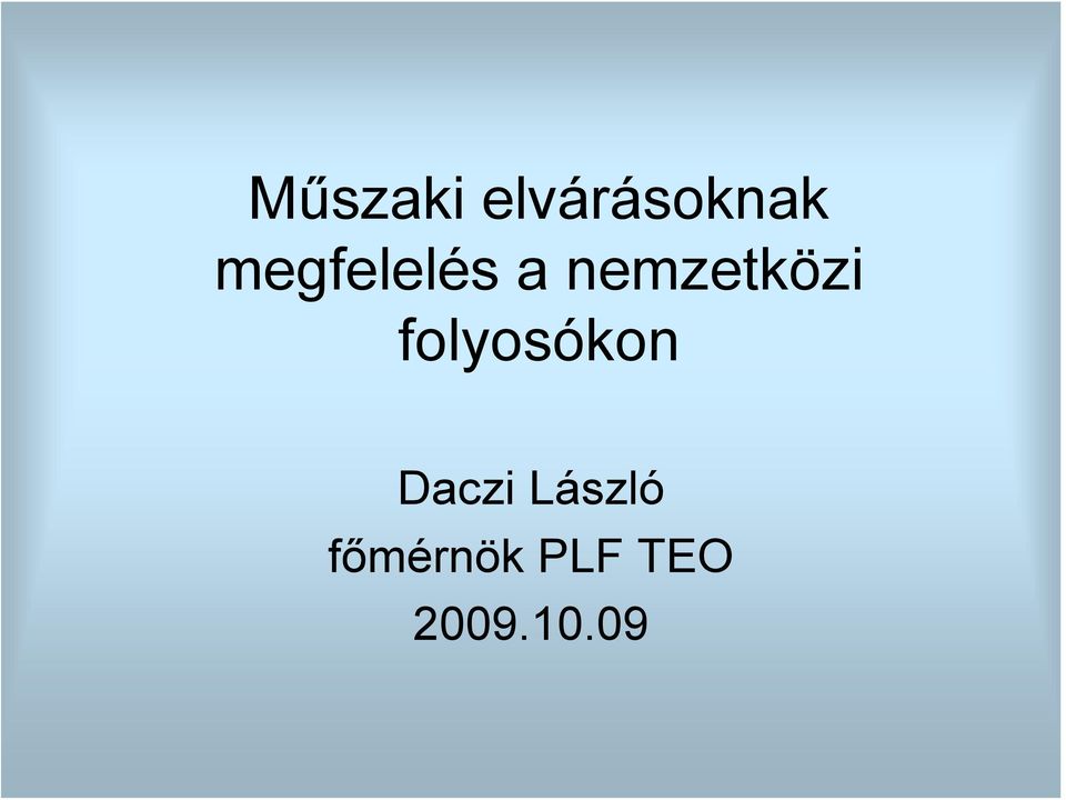 folyosókon Daczi László