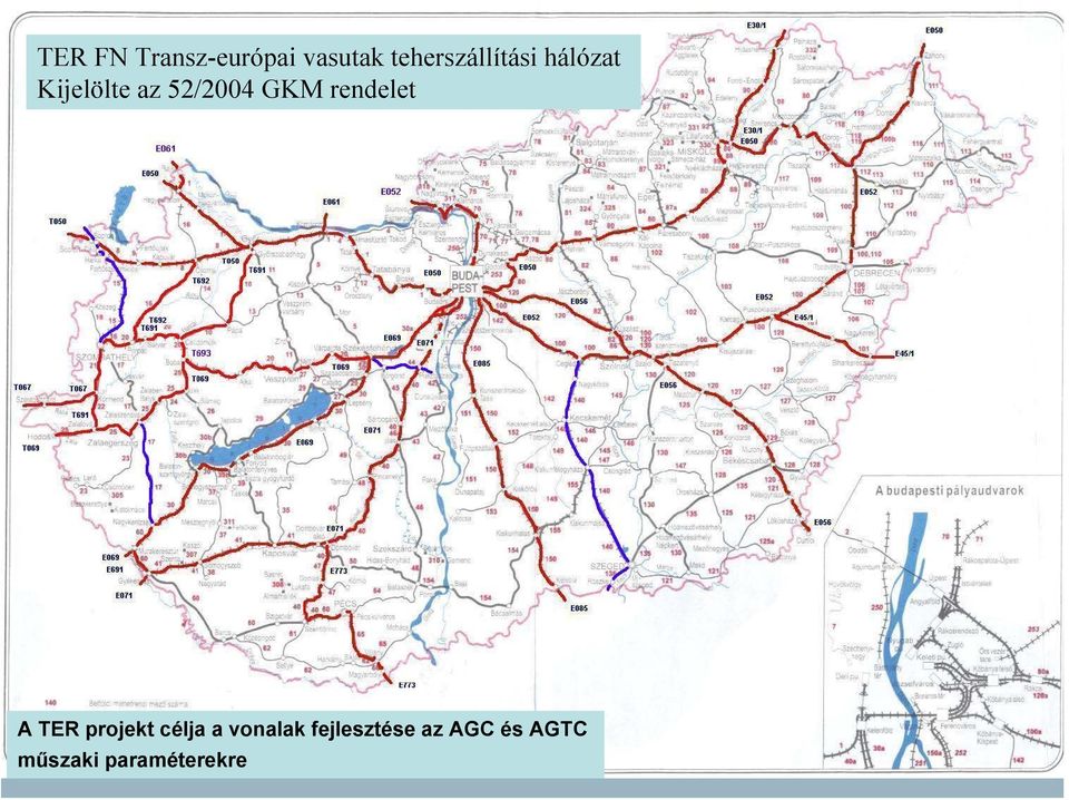 52/2004 GKM rendelet A TER projekt célja