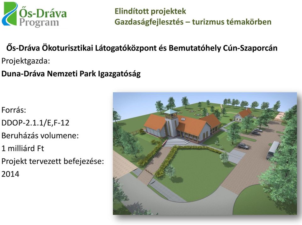 Projektgazda: Duna-Dráva Nemzeti Park Igazgatóság Forrás: DDOP-2.1.